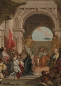 Inwestytura biskupa Harolda jako księcia Frankonii, ca. 1751-52. autorstwa Giovanni Battista Tiepolo