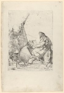 Filozof, z Scherzi, ca. 1740. autorstwa Giovanni Battista Tiepolo