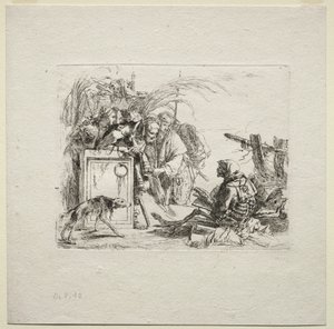 Różne kaprysy: Audiencja dająca śmierć, 1785. autorstwa Giovanni Battista Tiepolo