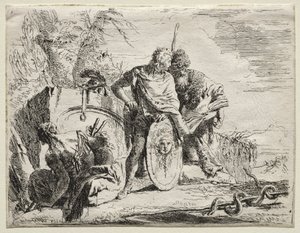Różne Kaprysy: Astrolog i Młody Żołnierz autorstwa Giovanni Battista Tiepolo