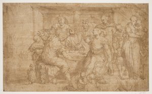 Wieczerza w Emaus autorstwa Giovanni Battista Zelotti