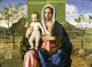 Błogosławieństwo Madonny z Dzieciątkiem autorstwa Giovanni Bellini