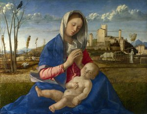 Madonna z Łąki (Madonna del Prato) autorstwa Giovanni Bellini