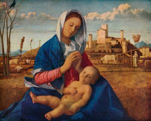 Madonna z łąki, ok. 1500 autorstwa Giovanni Bellini