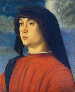 Portret młodego mężczyzny w czerwieni autorstwa Giovanni Bellini