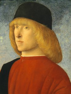 Portret młodego senatora, pędzla Giovanniego Belliniego (1431-36 - 1516), olej na desce, 35x26,4 cm, ok. 1485-1490 autorstwa Giovanni Bellini