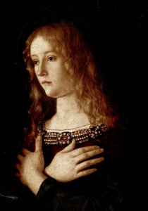 Dziewica z Dzieciątkiem ze św. Katarzyną Aleksandryjską i św. Marią Magdaleną autorstwa Giovanni Bellini