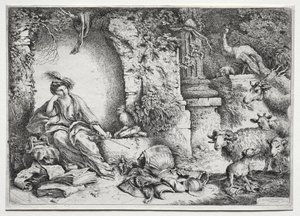 Melancholia autorstwa Giovanni Benedetto Castiglione