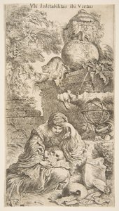 Melencholia, ca. 1645-1646. autorstwa Giovanni Benedetto Castiglione