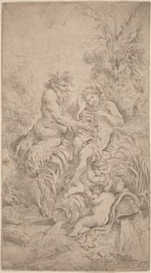 Pan i Olimp autorstwa Giovanni Benedetto Castiglione