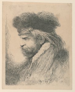 Portret mężczyzny w futrzanej czapce