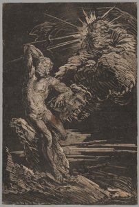 Stworzenie Adama autorstwa Giovanni Benedetto Castiglione