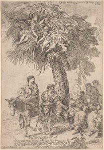 Ucieczka do Egiptu autorstwa Giovanni Benedetto Castiglione