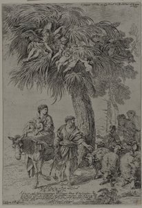 Ucieczka do Egiptu autorstwa Giovanni Benedetto Castiglione