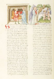 Decameron, Liaison dangereuse Salabaetto et Jancofiore se baignant, Dzień ósmy, opowiadanie 10. autorstwa Giovanni Boccaccio