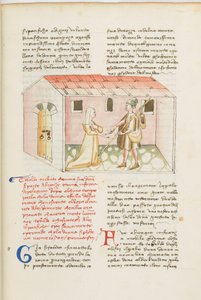 Dekameron, Ormiański steward - Tedaldo degli Elisei w przebraniu łączy się z Ermelliną, Piąty dzień, opowiadanie 7. autorstwa Giovanni Boccaccio