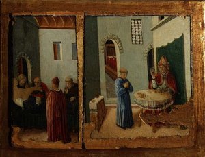 Dwie sceny z życia św. Savino (panel)