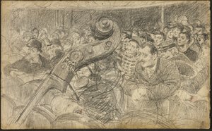 Publiczność w paryskim Teatrze II autorstwa Giovanni Boldini