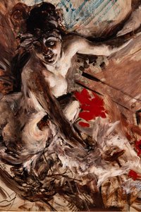 Pani de Joss, szczegóły autorstwa Giovanni Boldini