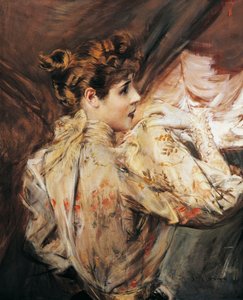 Portret Eleonory Duse (Vigevano 1858 - Pittsburgh 1924), włoskiej aktorki, obraz Giovanni Boldini (1842-1931) autorstwa Giovanni Boldini
