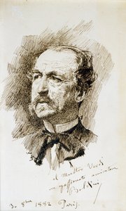 Portret Emanuele Muzio (Zibello .) autorstwa Giovanni Boldini