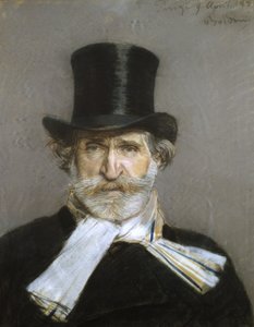 Portret Giuseppe Verdiego, lata 80. XIX wieku (pastel na papierze)
