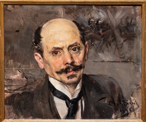 Portret malarza J.B. Eduard Szczegóły, szczegóły autorstwa Giovanni Boldini