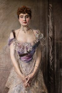 Princesa Eulália da Espanha, detalhe polonês autorstwa Giovanni Boldini
