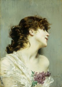 Profil młodej kobiety, autorstwa Giovanni Boldini