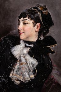A condessa de Rasty no sofá, detalhe polonês autorstwa Giovanni Boldini