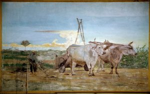 Zebrany obornik zwierzęcy (olej na płótnie) autorstwa Giovanni Boldini
