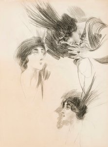 Trzy etiudy do Portretu Dory di Rudinì Labouchère. autorstwa Giovanni Boldini