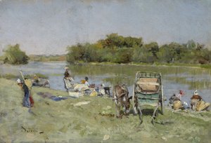 Praczki, 1874 autorstwa Giovanni Boldini