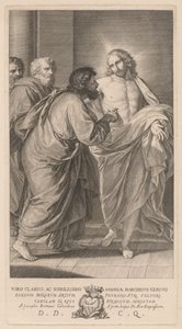 Niedowierzanie św. Tomasza autorstwa Giovanni Bottani, after Giuseppe Bottani
