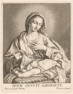 Dziewica i śpiące dziecko autorstwa Giovanni Bottani, after Giuseppe Bottani