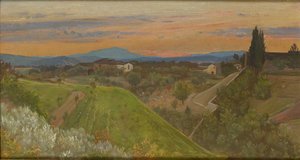 Widok na Monte Amiata, Toskania, ok. 1880 r.