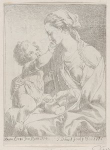 Dziewica z Dzieciątkiem, 1776. autorstwa Giovanni David