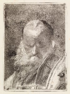 Biskup (głowa starego mężczyzny) autorstwa Giovanni Domenico Tiepolo