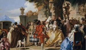 Taniec na wsi, ca. 1755. autorstwa Giovanni Domenico Tiepolo