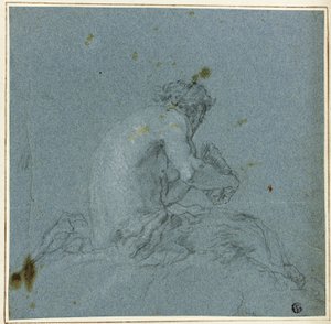 Satyr grający na fajkach autorstwa Giovanni Domenico Tiepolo