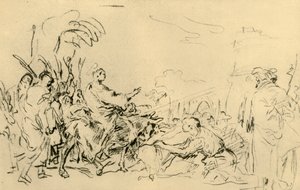 Wjazd Chrystusa do Jerozolimy, c1759, 1928 autorstwa Giovanni Domenico Tiepolo