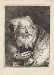 Starszy Pan z Bransoletą, z Raccolta di Teste (Kolekcja Głów) autorstwa Giovanni Domenico Tiepolo