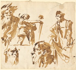 Figury i twarze autorstwa Giovanni Domenico Tiepolo