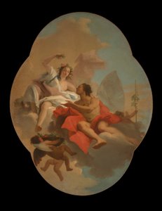 Flora i Zefir autorstwa Giovanni Domenico Tiepolo
