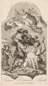 Męczeństwo św. Szczepana. autorstwa Giovanni Domenico Tiepolo