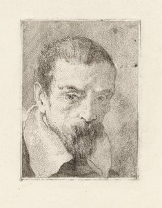 Starzec z brodą i gołą głową, z Raccolta di Teste (Kolekcja głów) autorstwa Giovanni Domenico Tiepolo