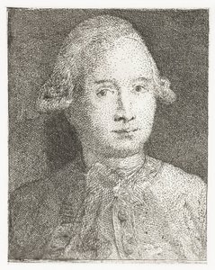Portret Giovanniego Domenico Tiepolo Kolekcja głów (tytuł serii) Raccolta di Teste (tytuł serii) autorstwa Giovanni Domenico Tiepolo