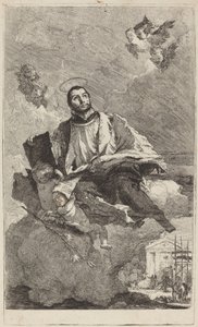 Św. Gaetano z Thiene autorstwa Giovanni Domenico Tiepolo