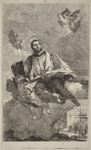 Święty Kajetan z Thiene autorstwa Giovanni Domenico Tiepolo