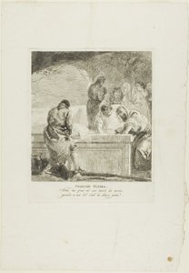 Złożenie do grobu, płyta czternasta z Drogi Krzyżowej autorstwa Giovanni Domenico Tiepolo